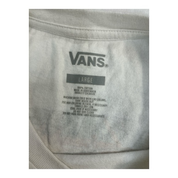 Vans White Tee with Skull and Wings Graphic - Picture 4 of 4